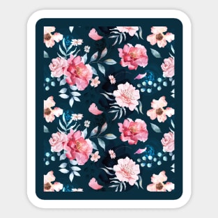 Pastel rose pattern 2 Sticker